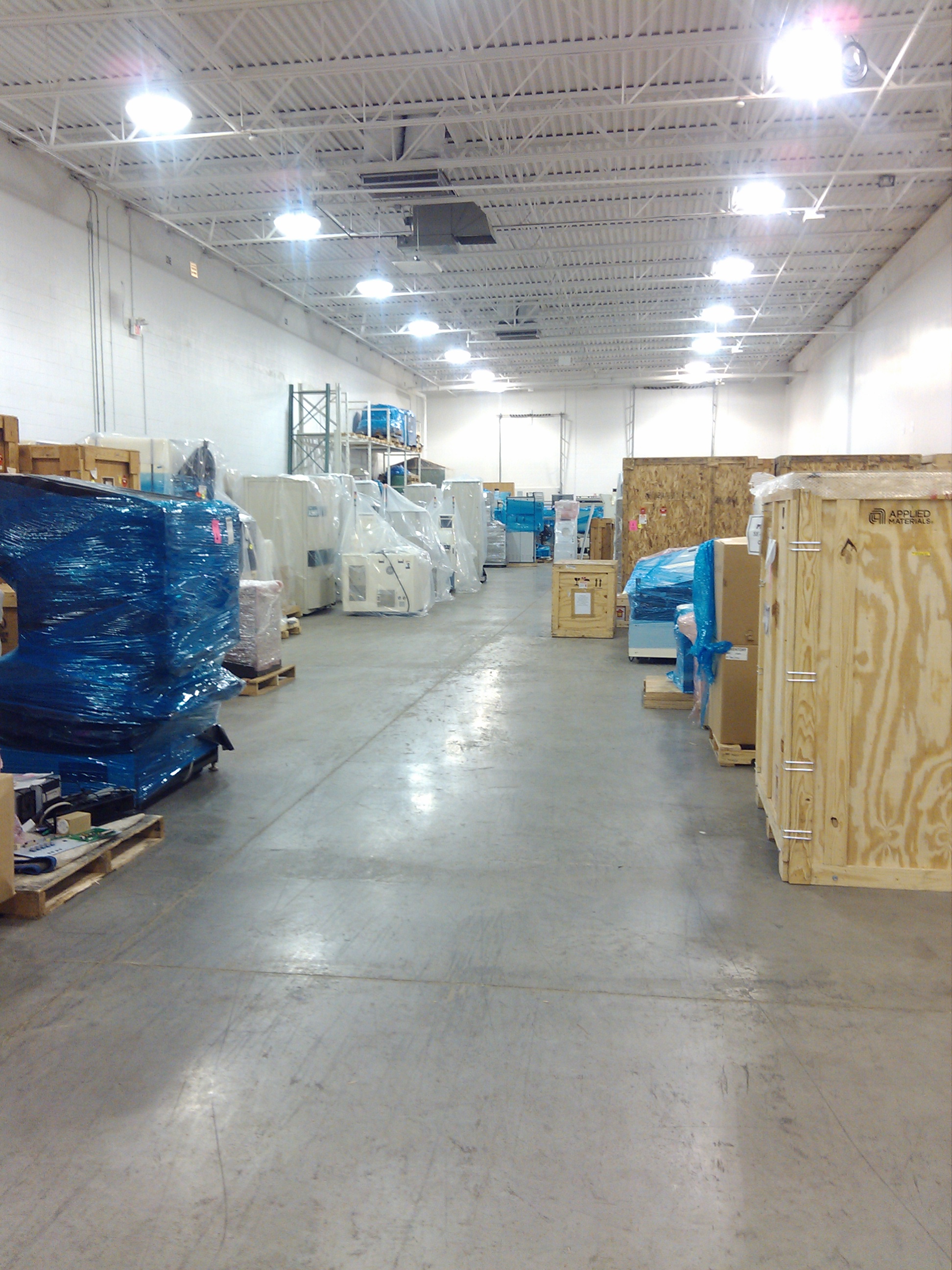 Climate monitored warehouse